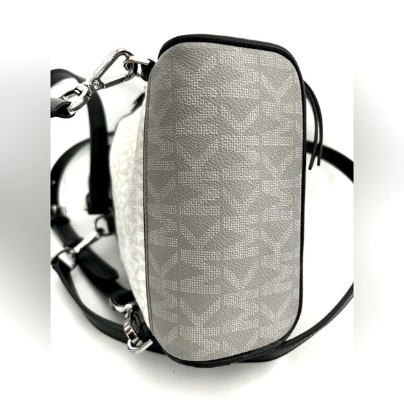 Michael Kors Mini Rhea Color-Block Logo Backpack - Picture 10 of 11